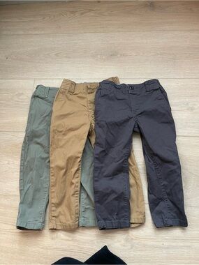 OshKosh B'gosh Toddler Pull-On Pants in Brown, Light Blue & Tan